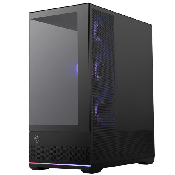 Gabinete Gamer MSI Mag Pano 110R PZ Micro ATX 4 Cooler ARGB Negro