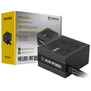 Fuente de Alimentación Gamdias Helios M2-850B 850W ATX 3.1 No Modular 80 Plus Silver