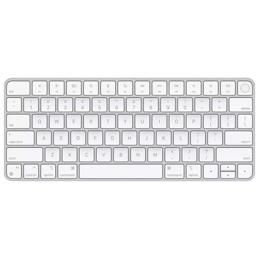 Apple Magic Keyboard MXCK3LL A Wireless Touch ID Inglés Blanco Plata