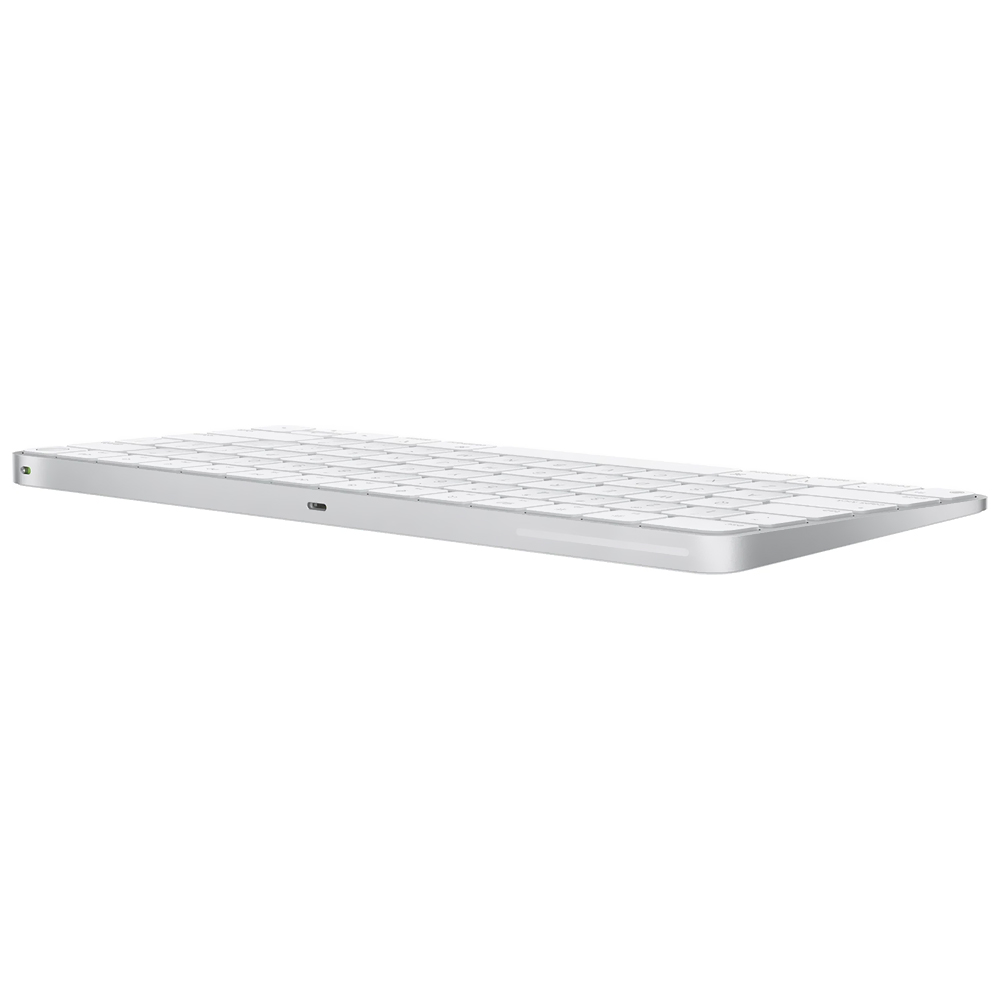 Apple Magic Keyboard MXCK3LL A Wireless Touch ID Inglés Blanco Plata