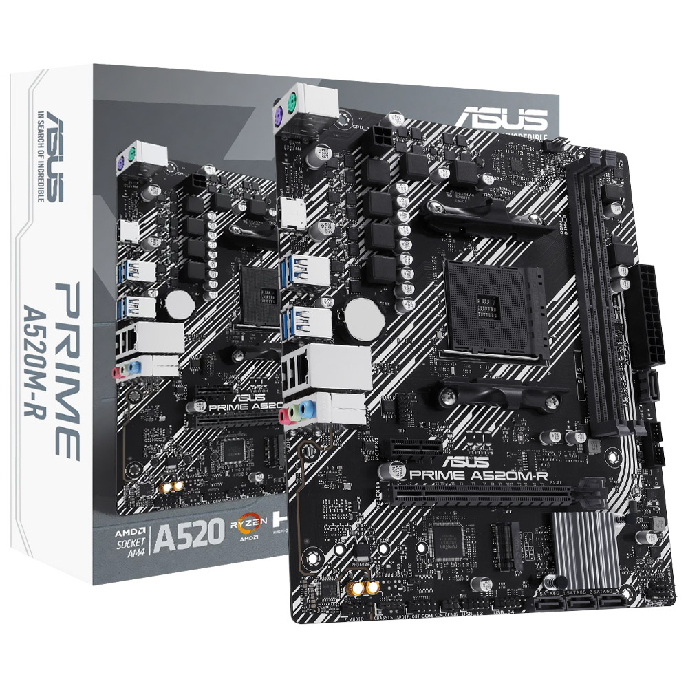 Placa Madre ASUS Prime A520M-R Socket AM4 DDR4