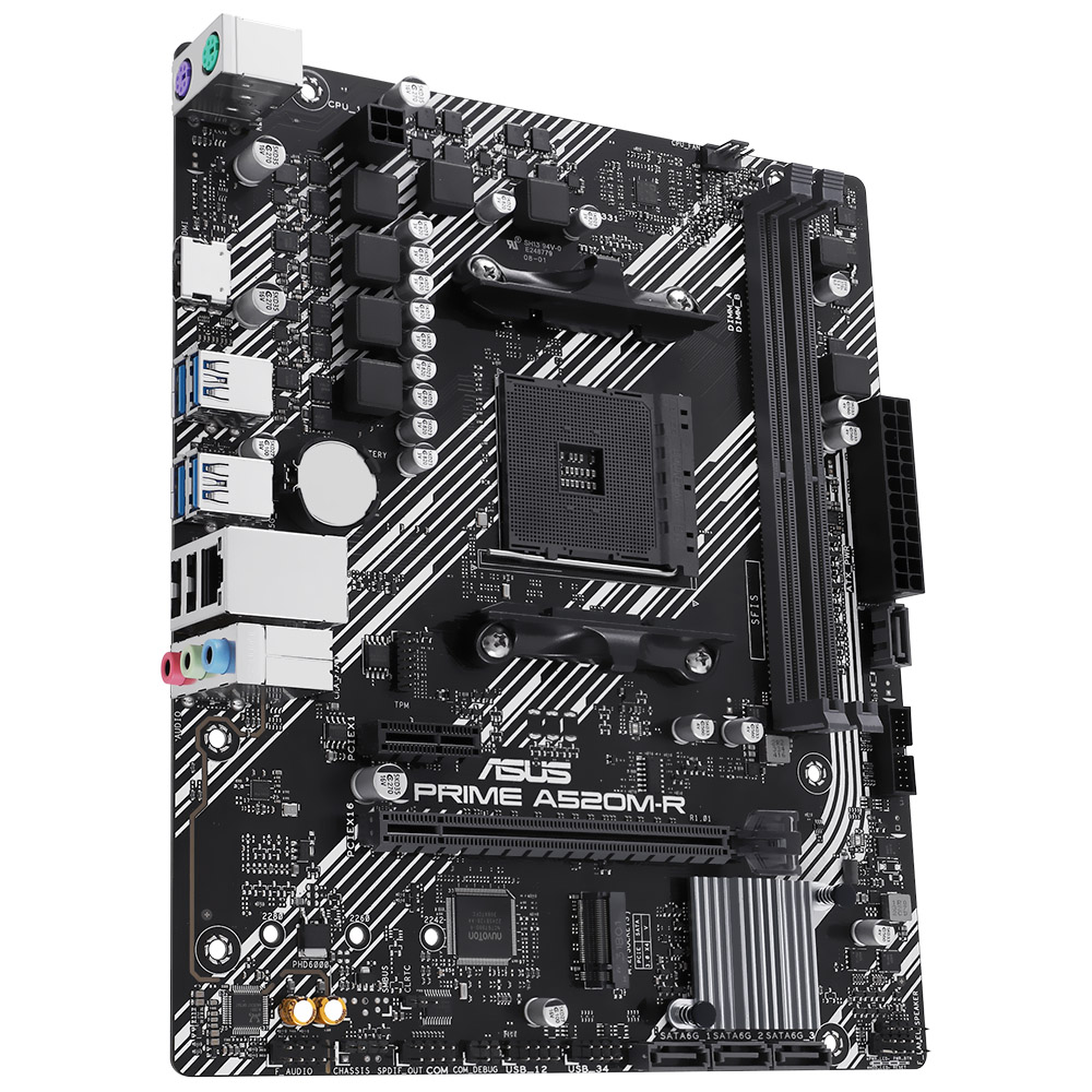 Placa Madre ASUS Prime A520M-R Socket AM4 DDR4