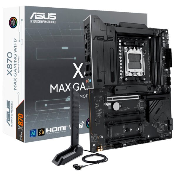 Placa Madre ASUS X870 Max Gaming Wi-Fi 7 Socket AM5 DDR5