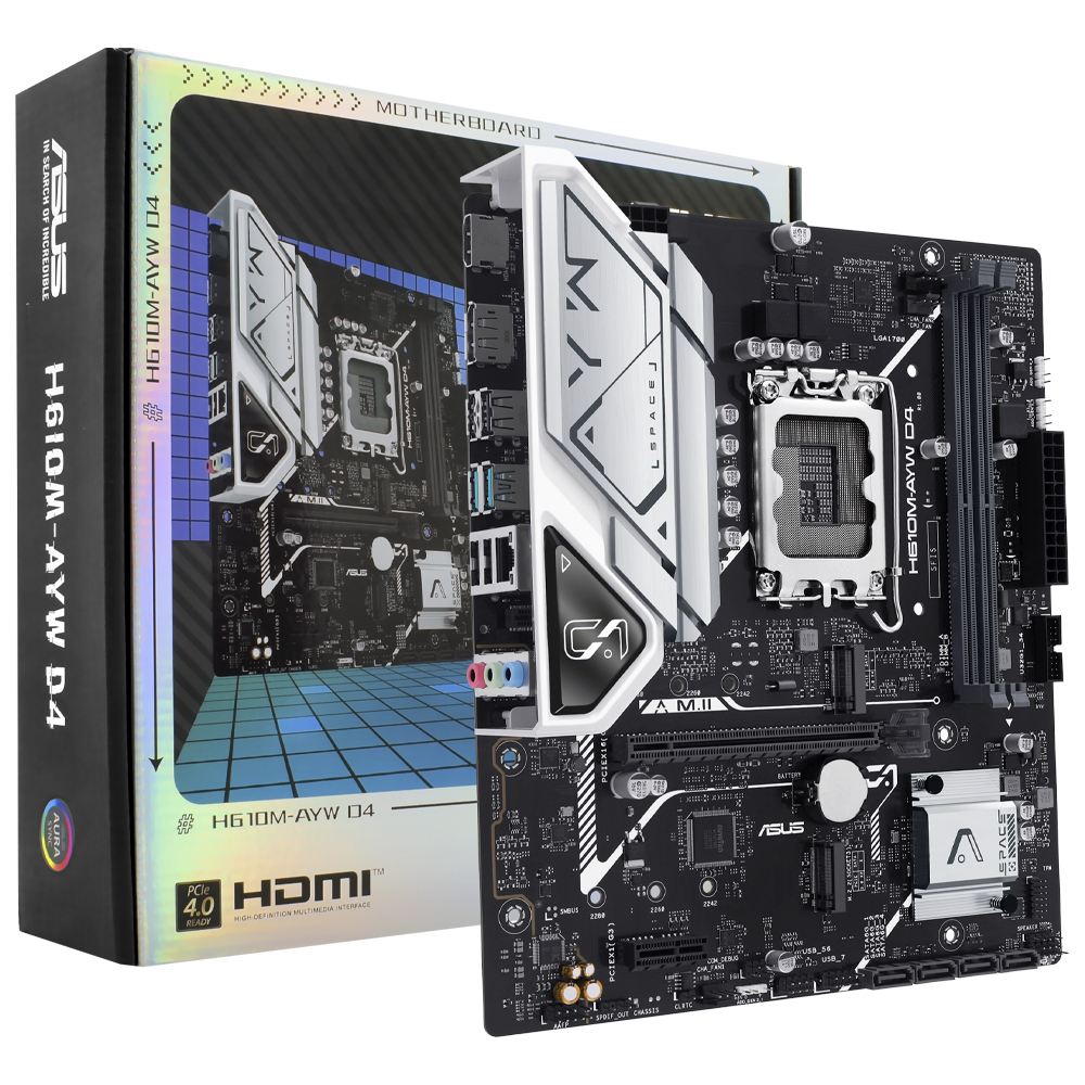 Placa Madre ASUS H610M-AYW D4 Socket LGA 1700 DDR4