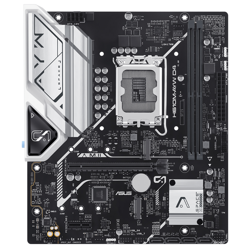 Placa Madre ASUS H610M-AYW D4 Socket LGA 1700 DDR4