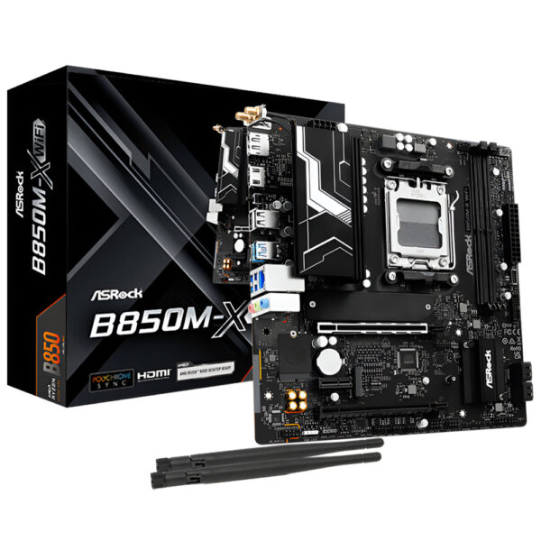 Placa Madre ASROCK B850M-X WI-FI R2.0 Socket AM5 DDR5