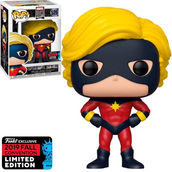 Funko Pop Marvel 80 Years Exclusive Nycc 2019-CAPTAIN Marvel 526 (mar-vell)