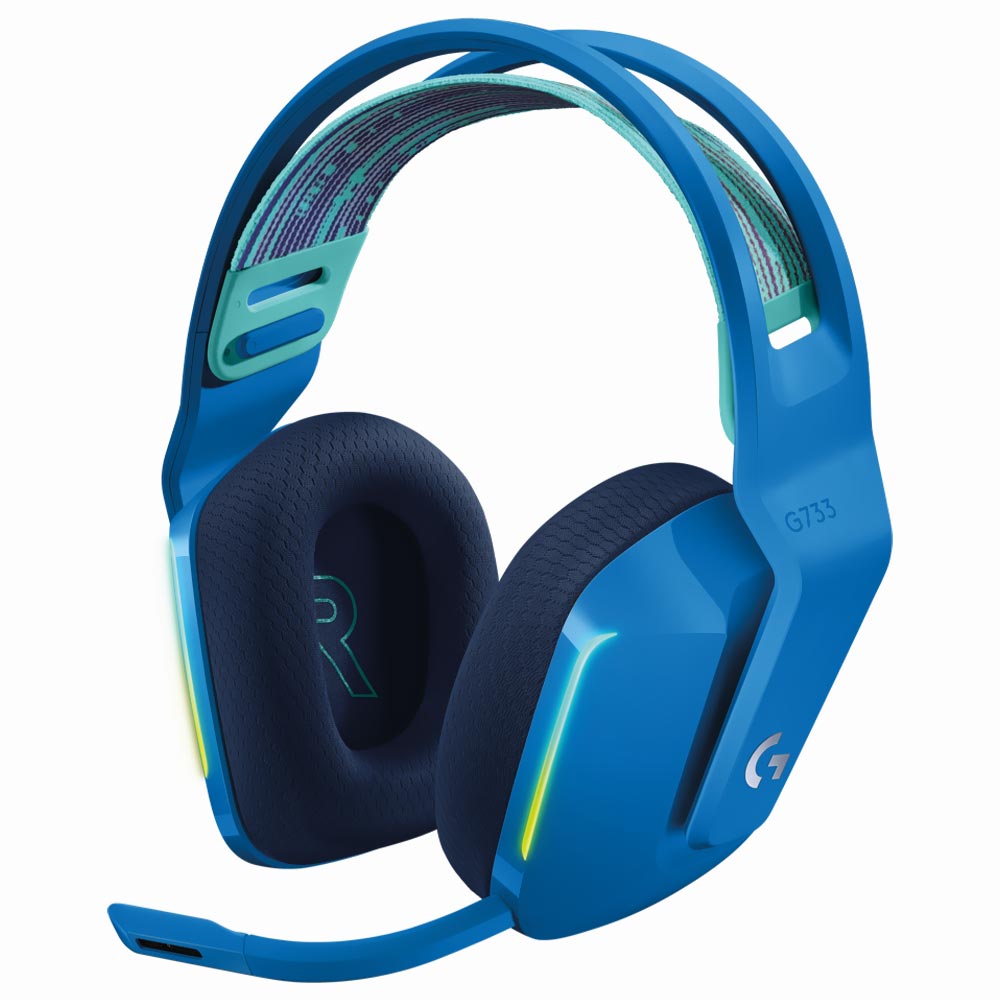 Auricular Gamer Logitech G733 Lightspeed RGB Wireless - Azul (981-000942)