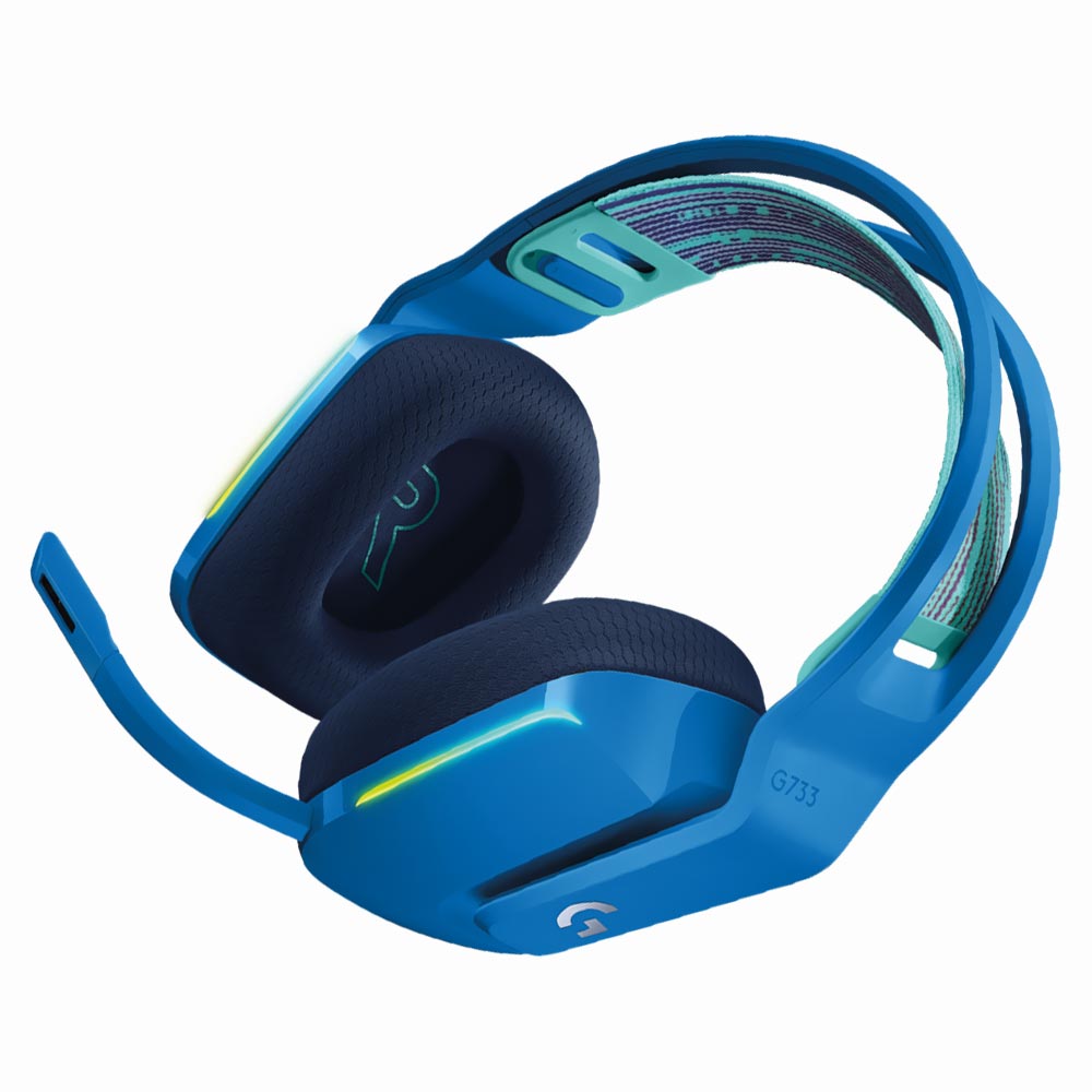 Auricular Gamer Logitech G733 Lightspeed RGB Wireless - Azul (981-000942)
