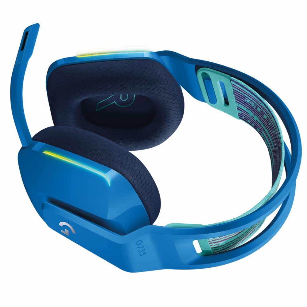 Auricular Gamer Logitech G733 Lightspeed RGB Wireless - Azul (981-000942)