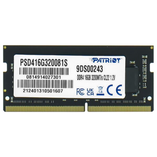 Memoria RAM Notebook Patriot DDR4 16GB 3200MHz PSD416G320081S