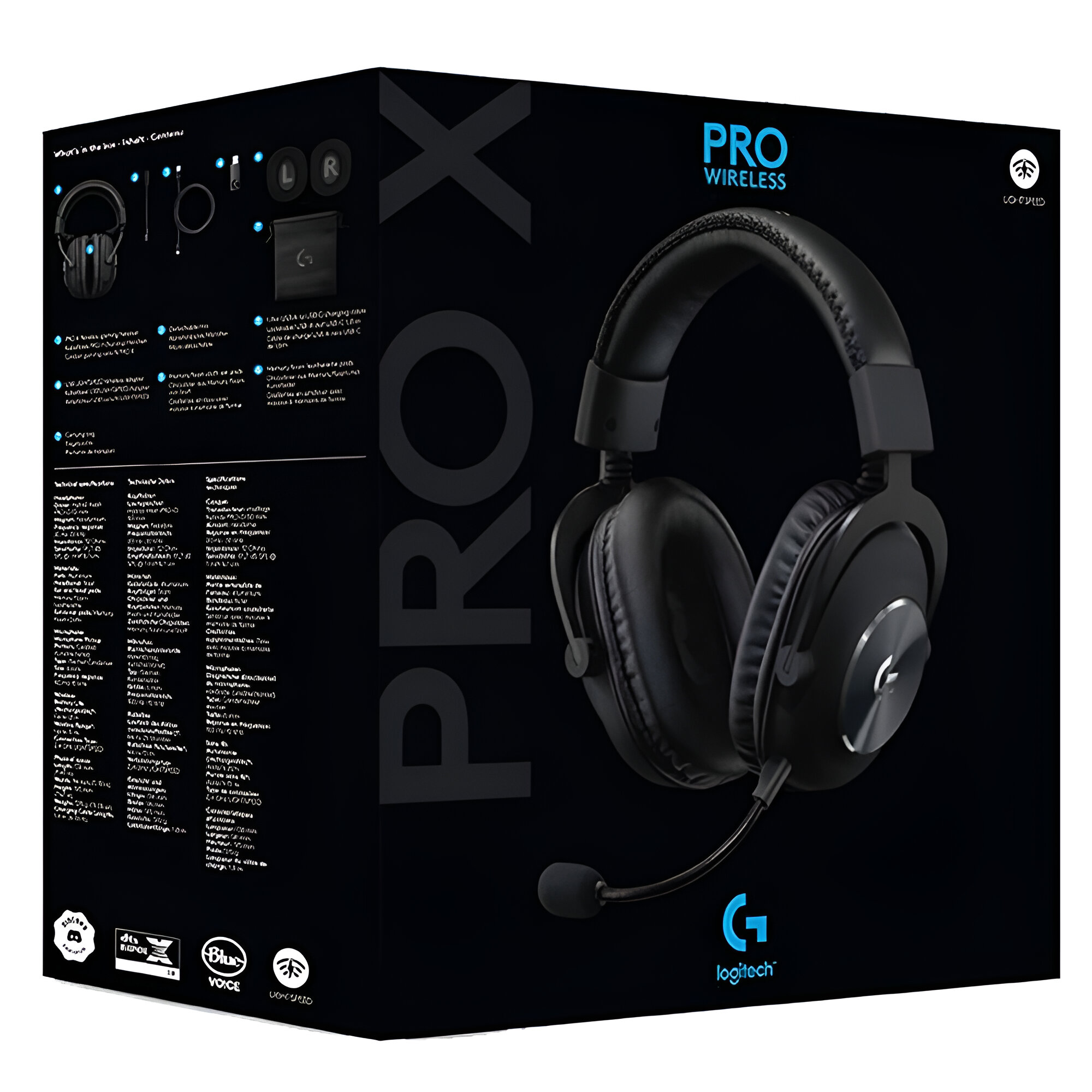 Auricular Gamer Logitech Pro X Wireless - Negro (981-000906)