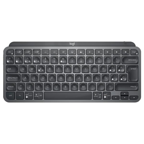 Teclado Logitech MX Keys Mini Wireless Backlight Español Negro Gris (920-010476)