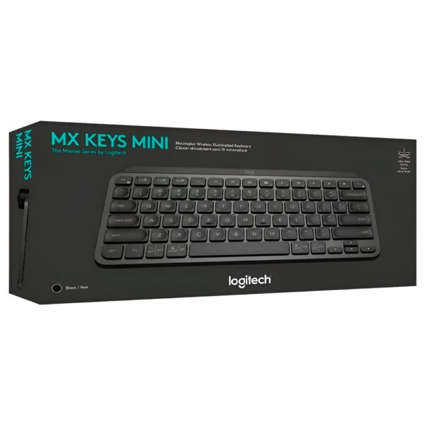 Teclado Logitech MX Keys Mini Wireless Backlight Español Negro Gris (920-010476)