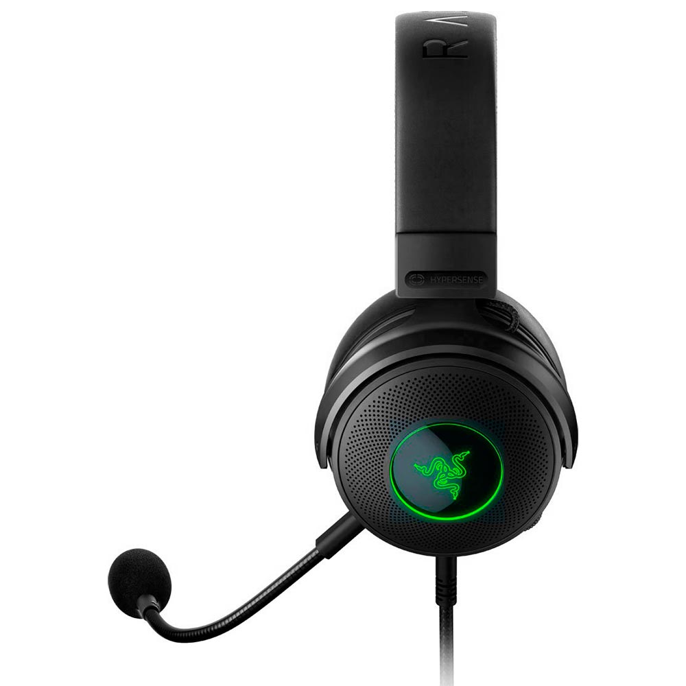 Auricular Gamer Razer Kraken V3 Hypersense RGB Con Cable - Negro) ((RZ04-03770100-R3U1)