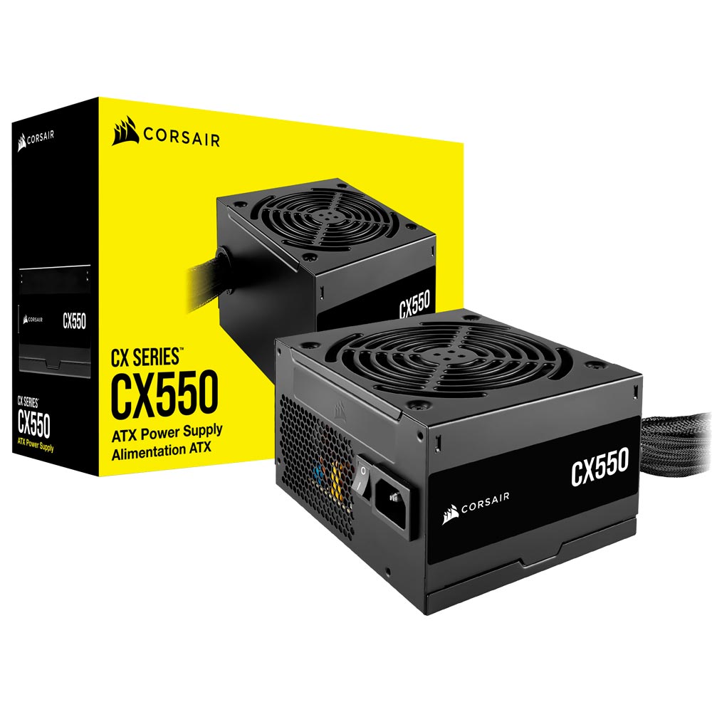 Fuente de Alimentación Corsair CX550 550W ATX No Modular 80 Plus Bronze - CP-9020277-NA