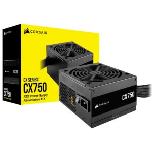 Fuente de Alimentación Corsair CX750 750W ATX No Modular 80 Plus Bronze - CP-9020279-NA