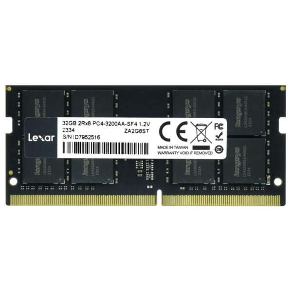 Memoria RAM Notebook Lexar DDR4 32GB 3200MHz LD4AS032G-B3200GSST