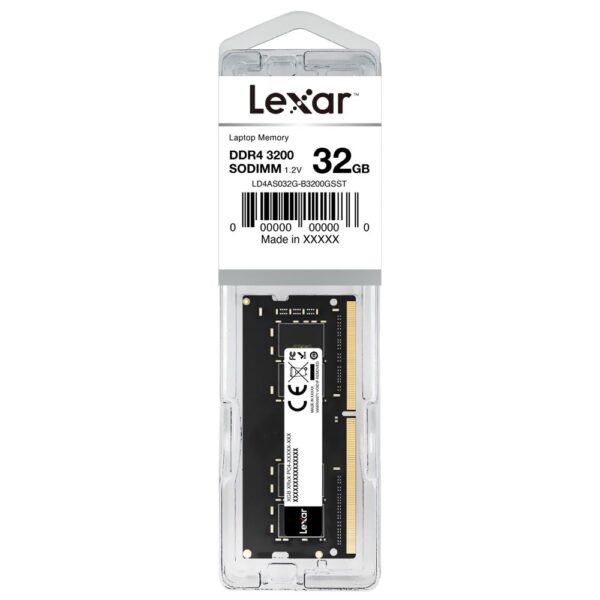 Memoria RAM Notebook Lexar DDR4 32GB 3200MHz LD4AS032G-B3200GSST