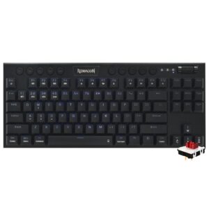 Teclado Gamer Mecánico Redragon K621RGB-PRO Horus Pro TKL Wireless RED Inglés Negro