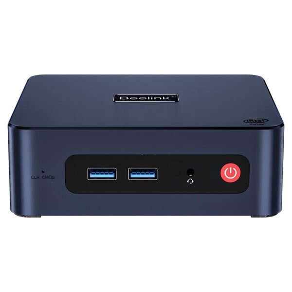 Mini PC BEELINK Mini S INTEL CELERON N5095 de 2.0GHZ / 8GB de RAM / 128GB SSD-Azul