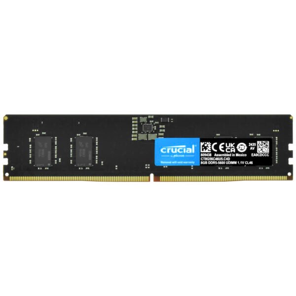 Memoria RAM Crucial DDR5 8GB 5600MHz CT8G56C46U5