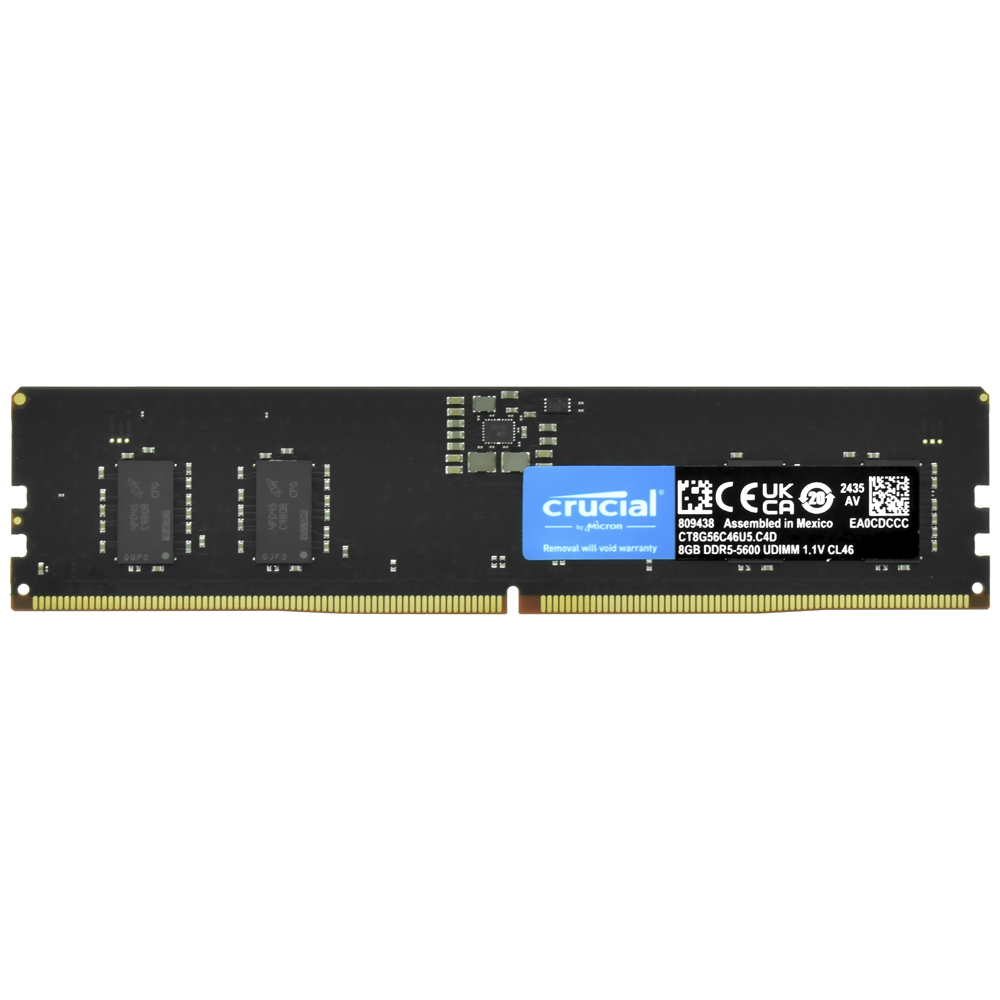 Memoria RAM Crucial DDR5 8GB 5600MHz CT8G56C46U5