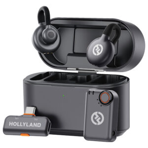 Micrófono Hollyland Lark M2S Lavalier Combo Wireless USB-C - Space Gris