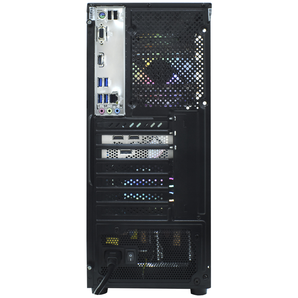 PC Montado Gamer AMD Ryzen 5 4500 de 4.1GHz 16GB de RAM 512GB SSD GeForce RTX3050 6GB Negro