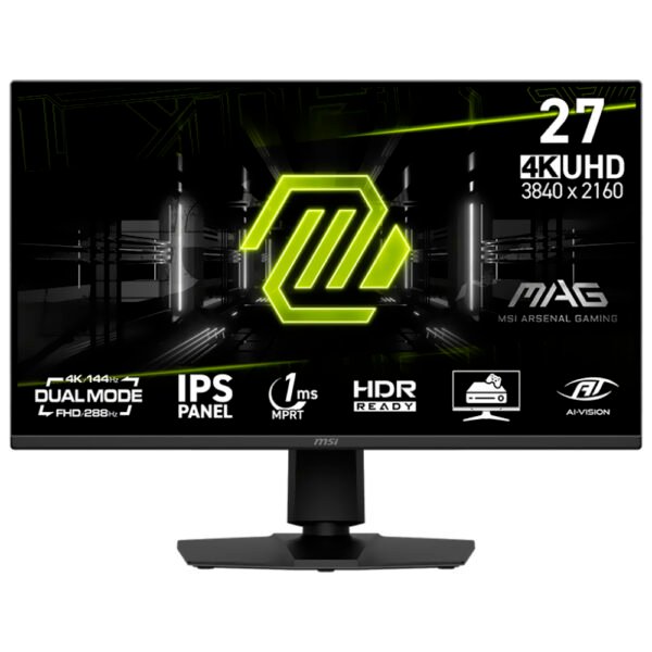 Monitor Gamer MSI Mag 275UPD E14 27" 4K ULTRA HD IPS 144HZ 1MS-NEGRO