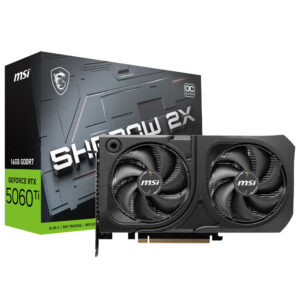 Tarjeta de Video MSI Shadow 2X OC Plus 16GB GeForce RTX5060TI GDDR7 - 912-V535-029