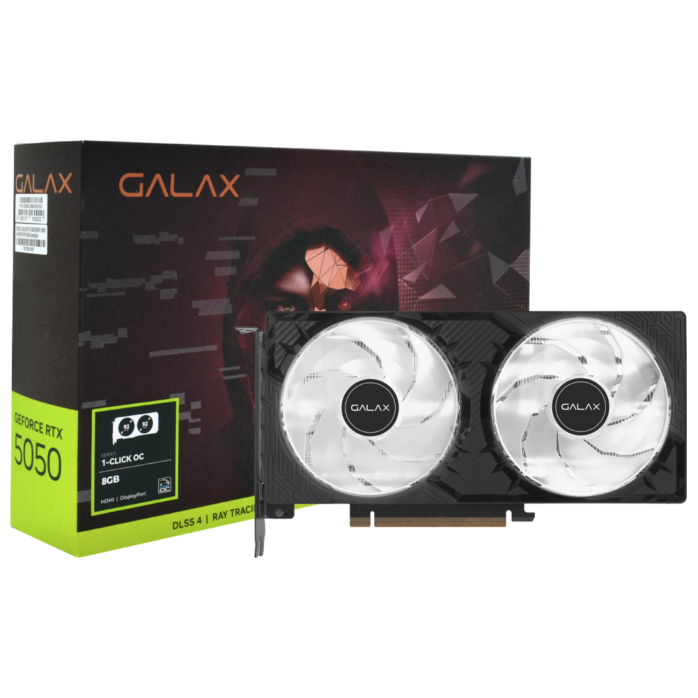 Tarjeta de Video Galax 1-Click OC 8GB GeForce RTX5050 GDDR6 - 55NSL8MHDCHD