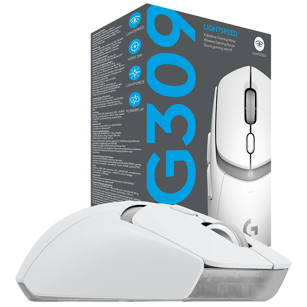 Mouse Gamer Logitech G309 LightSpeed Wireless Blanco (910-007206)