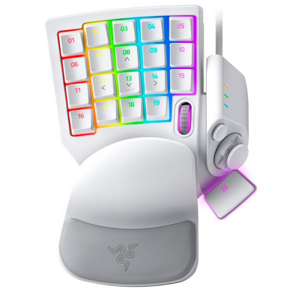 Teclado Gamer RAZER Tartarus Pro USB RGB-Mercury (RZ07-03110200-R3M1)