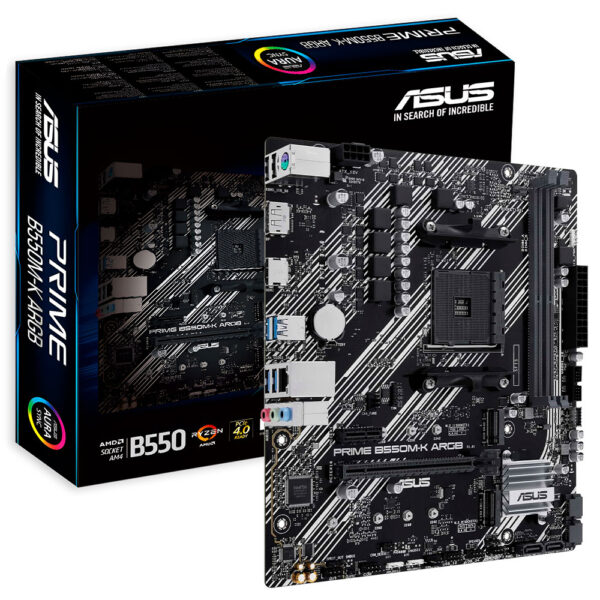Placa Madre ASUS Prime B550M-K ARGB Socket AM4 DDR4