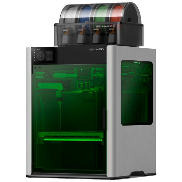 Impresora 3D Bambu Lab H2D PF003 - D+SA007 Combo 1 Ams 2 Pro Multi Color 220V - Gris