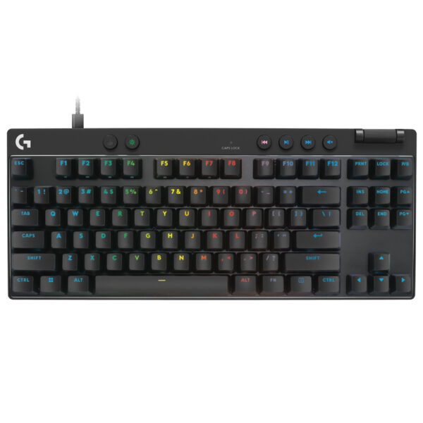 Teclado Gamer Magnético Logitech Pro X TKL Rapid Trigger USB Red Inglés Negro (920-013131)