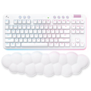 Teclado Gamer Logitech G715 LightSpeed Wireless Brown RGB Inglés Blanco (920-010453)