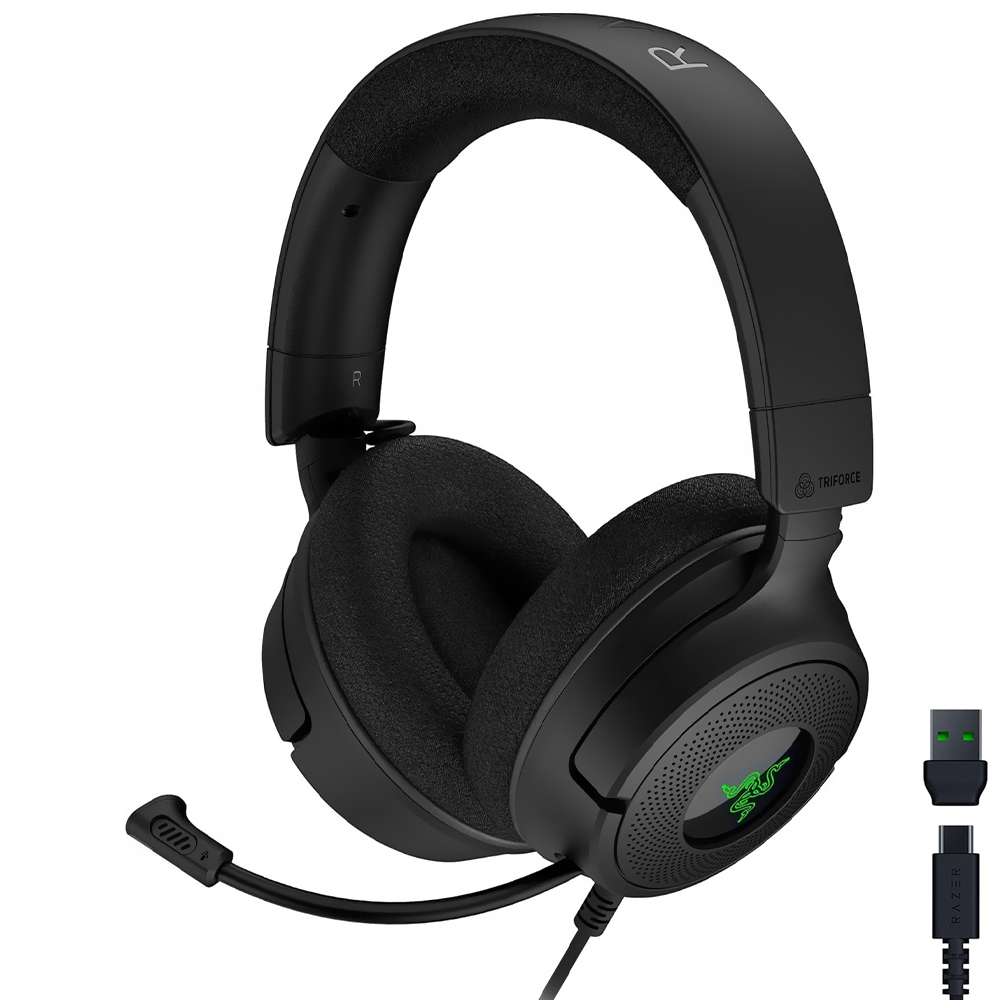 Auricular Gamer Razer Kraken V4 X RGB Con cable - Negro (RZ04-05180100-R3U1)