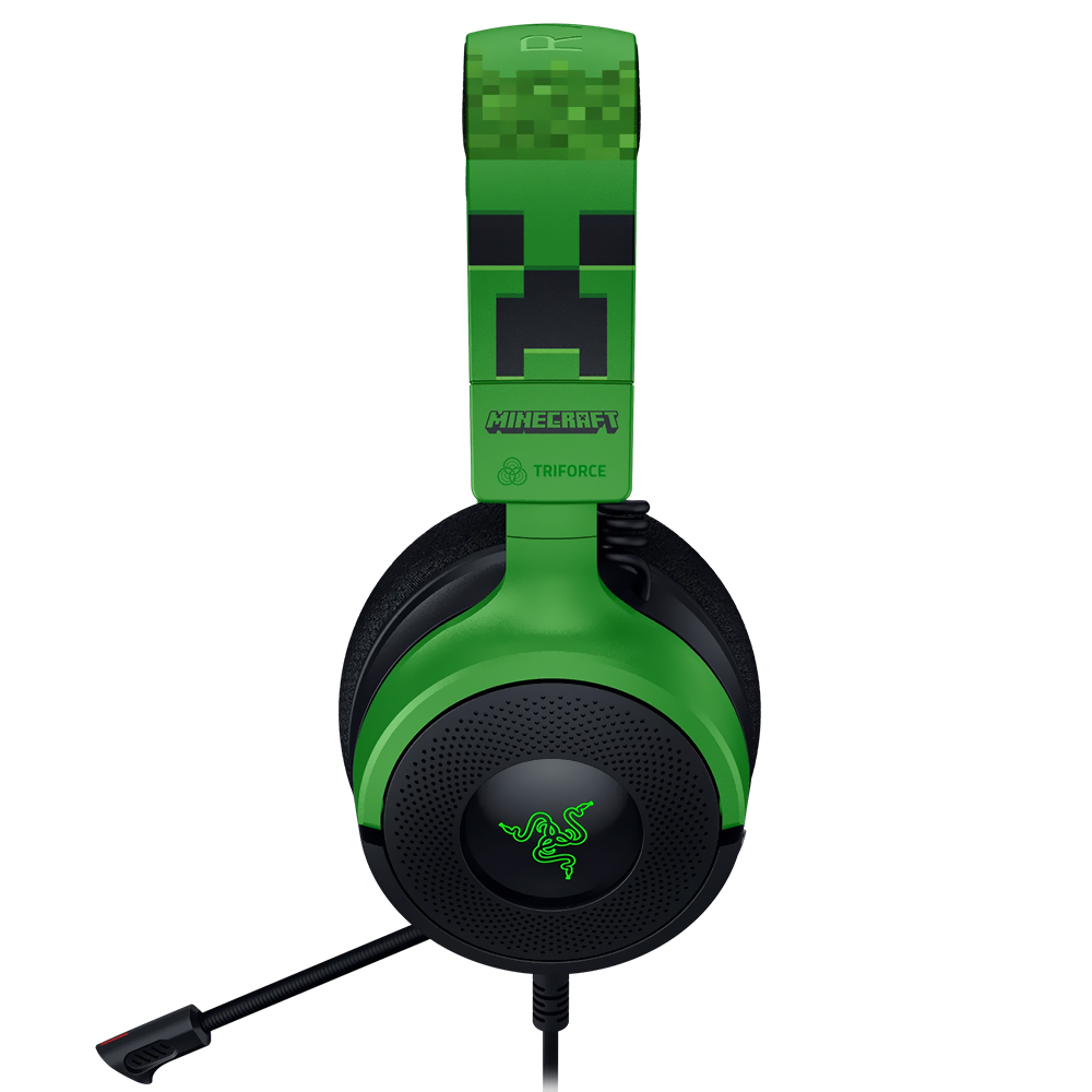 Auricular Gamer Razer Kraken V4 X Minecraft Edition RGB Con cable - Verde (RZ04-05180200-R3M1)