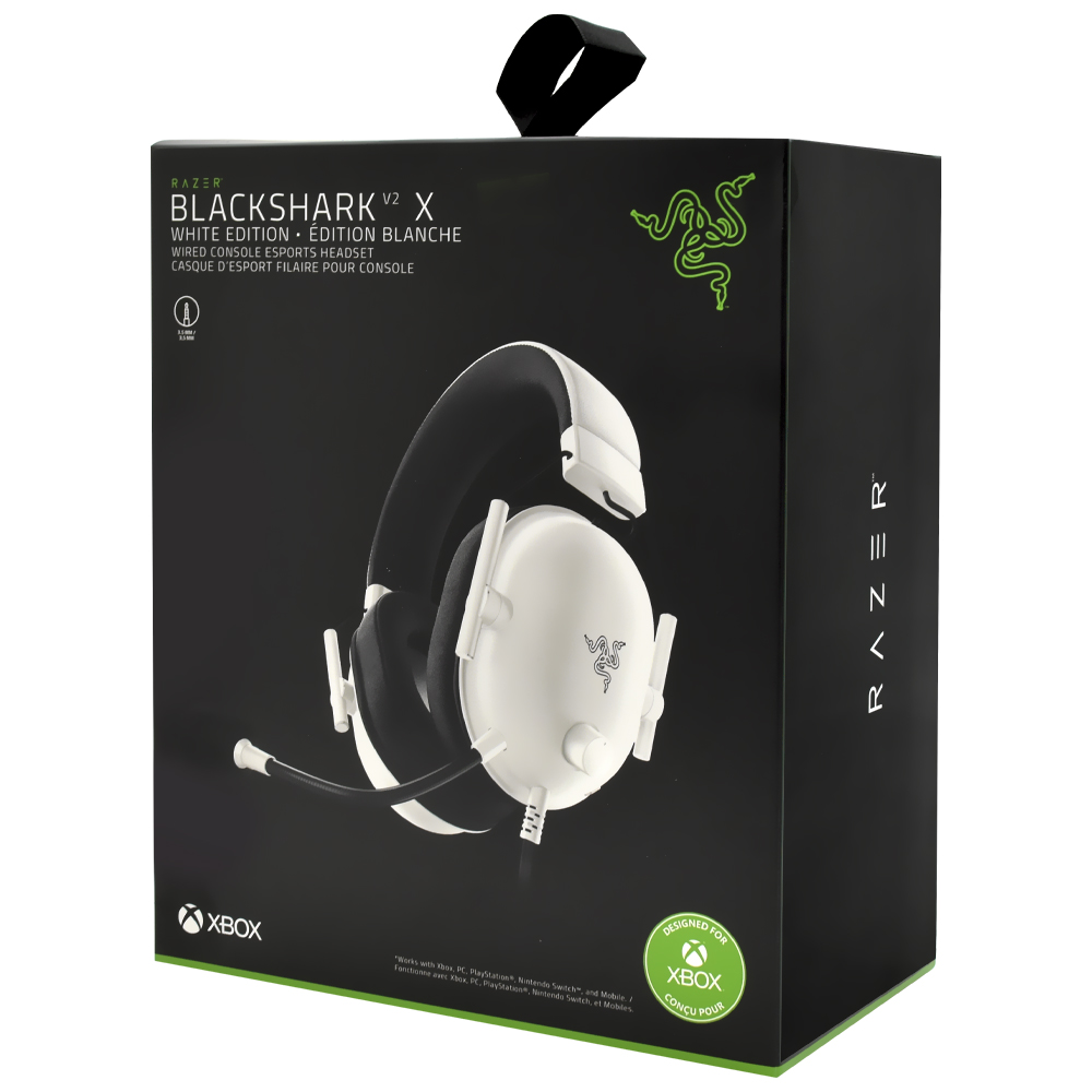 Auricular Gamer Razer BlackShark V2 X White Edition Con cable - Blanco (RZ04-03241500-R3U1)