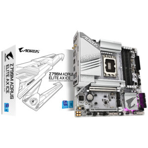 Placa Madre Gigabyte Z790M AORUS Elite AX Ice Socket LGA 1700 DDR5