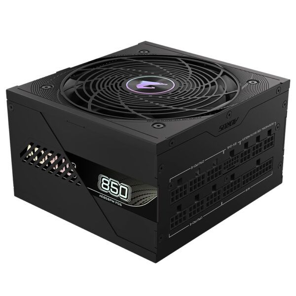 Fuente de Alimentación Gigabyte AORUS Elite GP-AE850PM PG5 850W ATX 3.1 Modular 80 Plus Platinum Bivolt