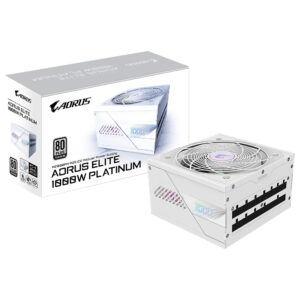 Fuente de Alimentación Gigabyte AORUS Elite GP-AE1000PM PG5 Ice 1000W ATX 3.1 Modular 80 Plus Platinum Bivolt