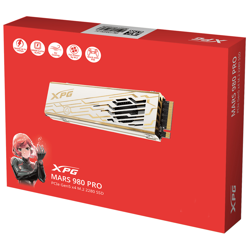 SSD M.2 4TB ADATA XPG MARS 980 PRO 2280 NVMe PCIe Gen5x4 - SMAR-980P-4TCI 14000/13000 MB/s