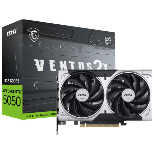 VGA 8GB MSI RTX5050 VENTUS 2X OC 2617MHZ 128BIT GDDR6/DP/HDMI 912-V538-017