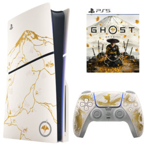 Consola Sony PlayStation 5 Slim CFI-2015A AZ7X 1TB Ghost Of Yotei Limited Edition Bivolt Blanco + Juego Ghost Of Yotei (Americano)