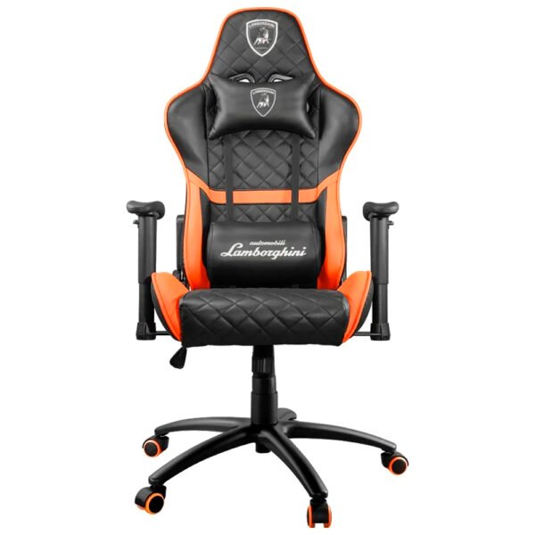 Silla Gamer LAMBORGHINI VENENO NOCTIS LB-GC Negro / Negro / Naranja
