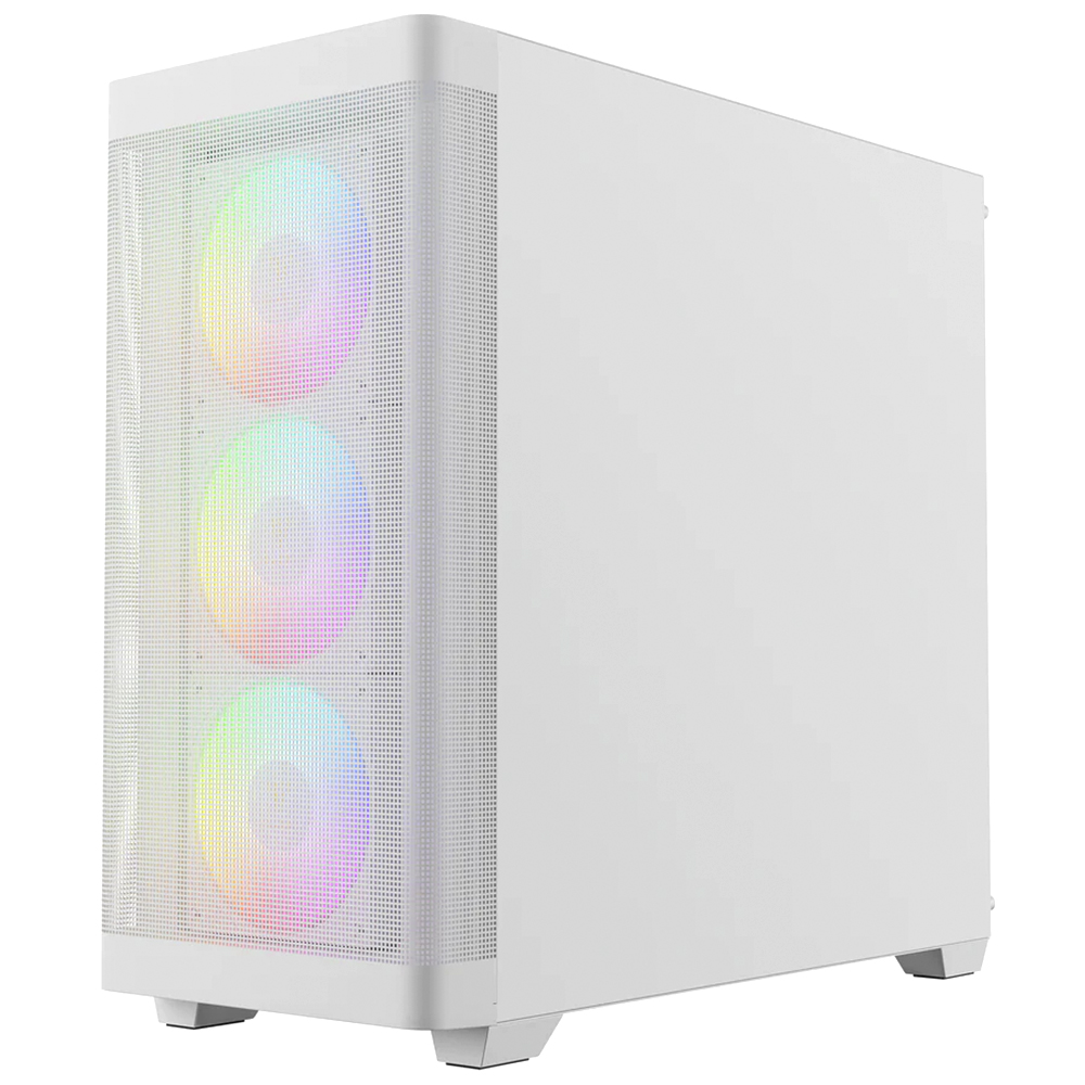 Gabinete Gamer Gamdias Athena M3 WH Mid Tower 4 Cooler ARGB Blanco