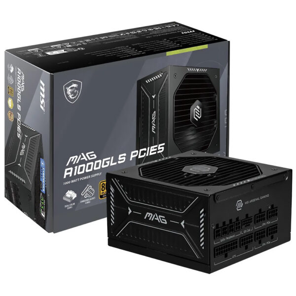 Fuente de Alimentación Msi Mag A1000GLS 1000W ATX 3.1 Modular 80 Plus Gold